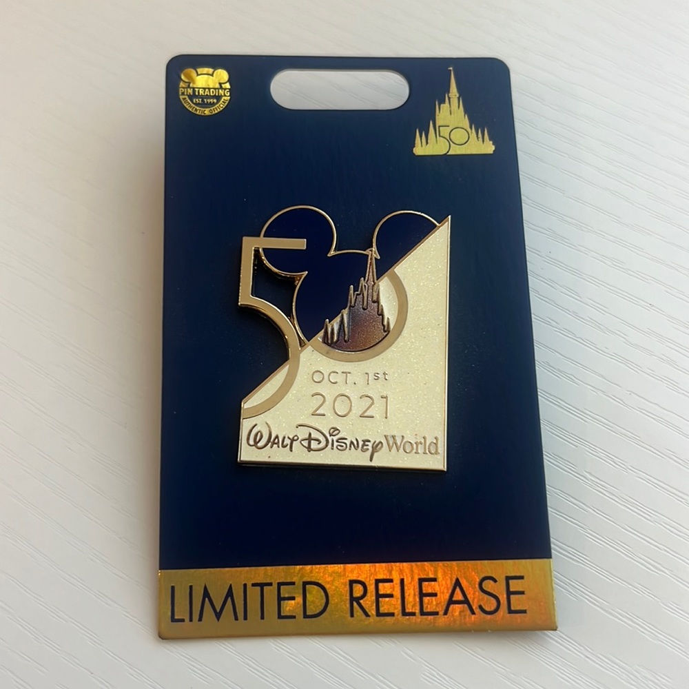 NWT - Walt Disney World 50th Anniversary Pin - Limited Release